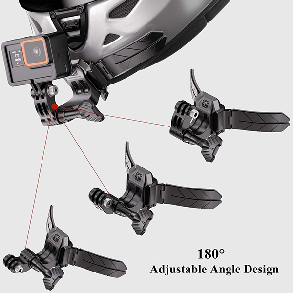 Universal Quick Detach POV Vlog Shooting Bracket Helmet Chin Base Motorcycle Helmet Action Camera Mount for Gopro Insta 360