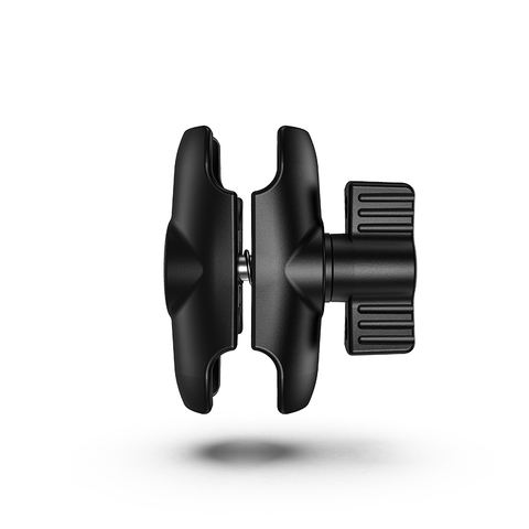 Kewig 6cm Waterproof Motorcycle Phone Mount Double Socket 1'' Arm Ball Adapter Tablet Holder PA66+GF Material
