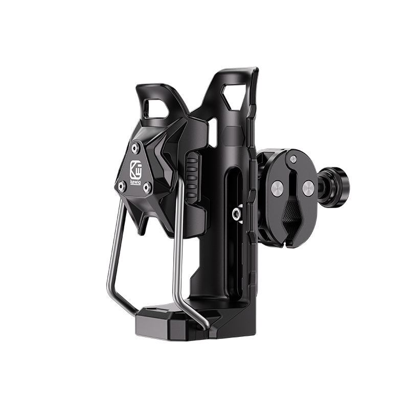 Kewig Adjustable Aluminum Anti-Theft Bottle Cage Fits 50-80mm Bottles Universal for Motorcycle Bicycle E-bike
