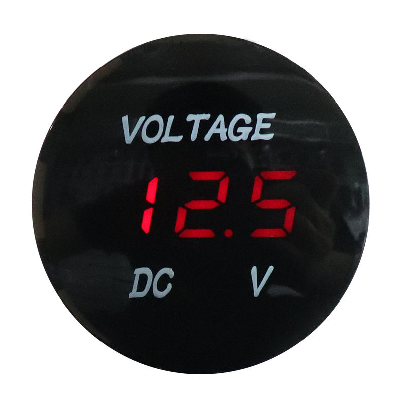 Waterproof 12V LED Digital Voltmeter for Car Bus Marine Boat