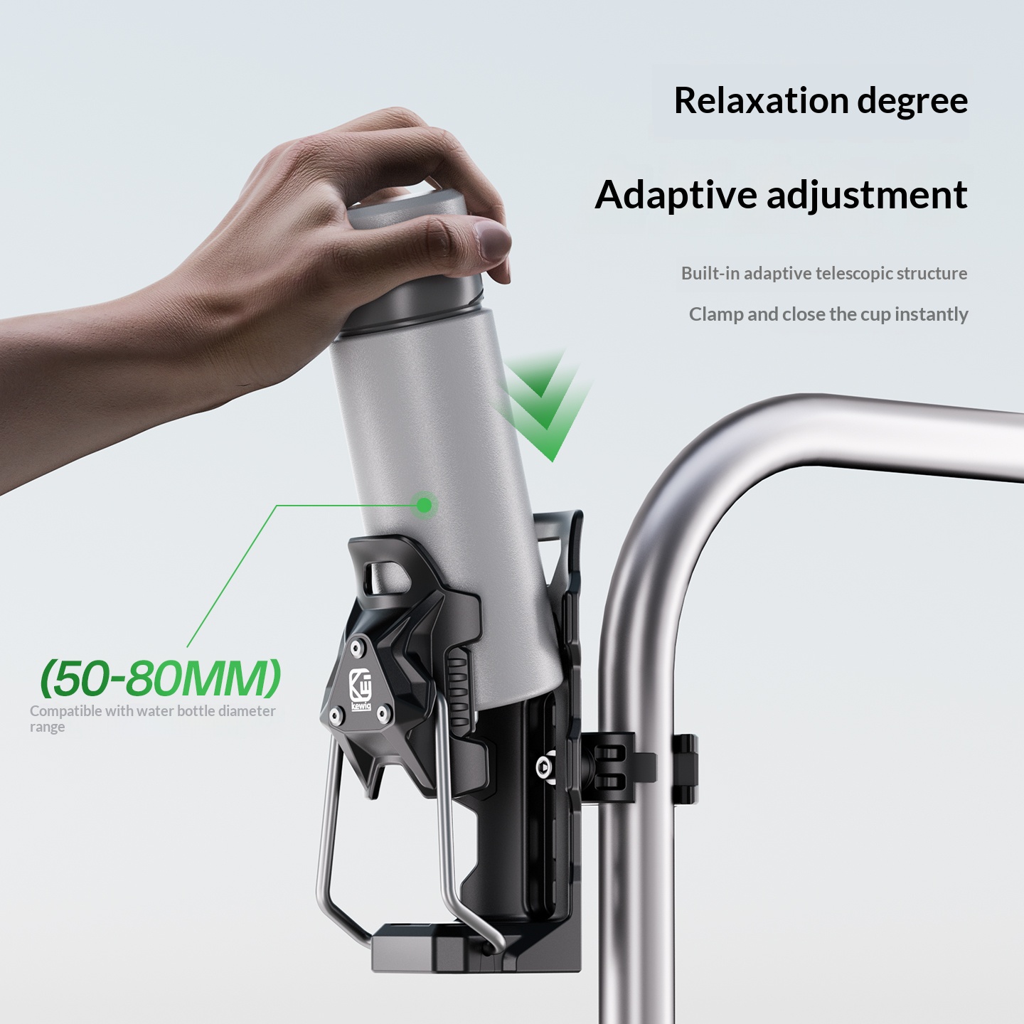 Motorcycle water bottle holder