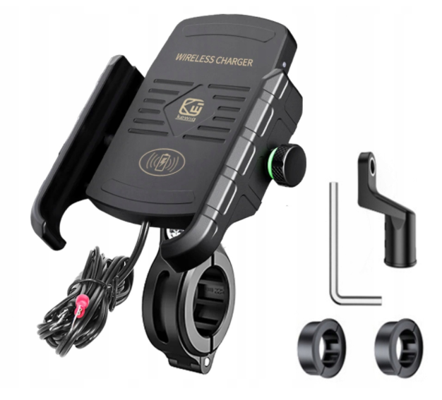 motorcycle wireless charging phone holder